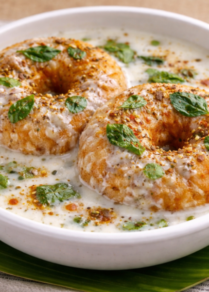 Curd Vada Plate