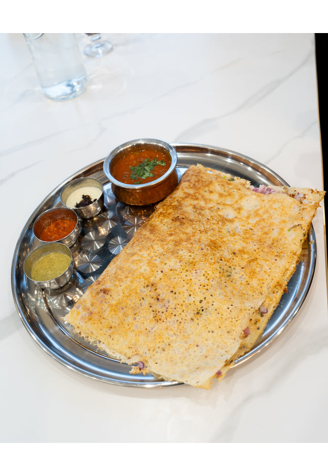 Onion Rava Masala Dosa